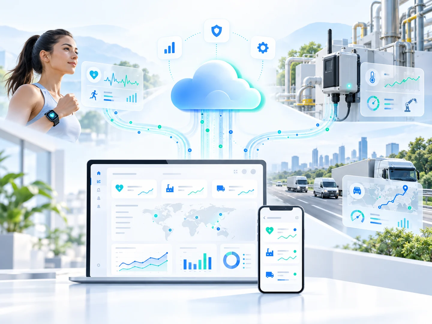 Connected products linked to cloud interfaces
